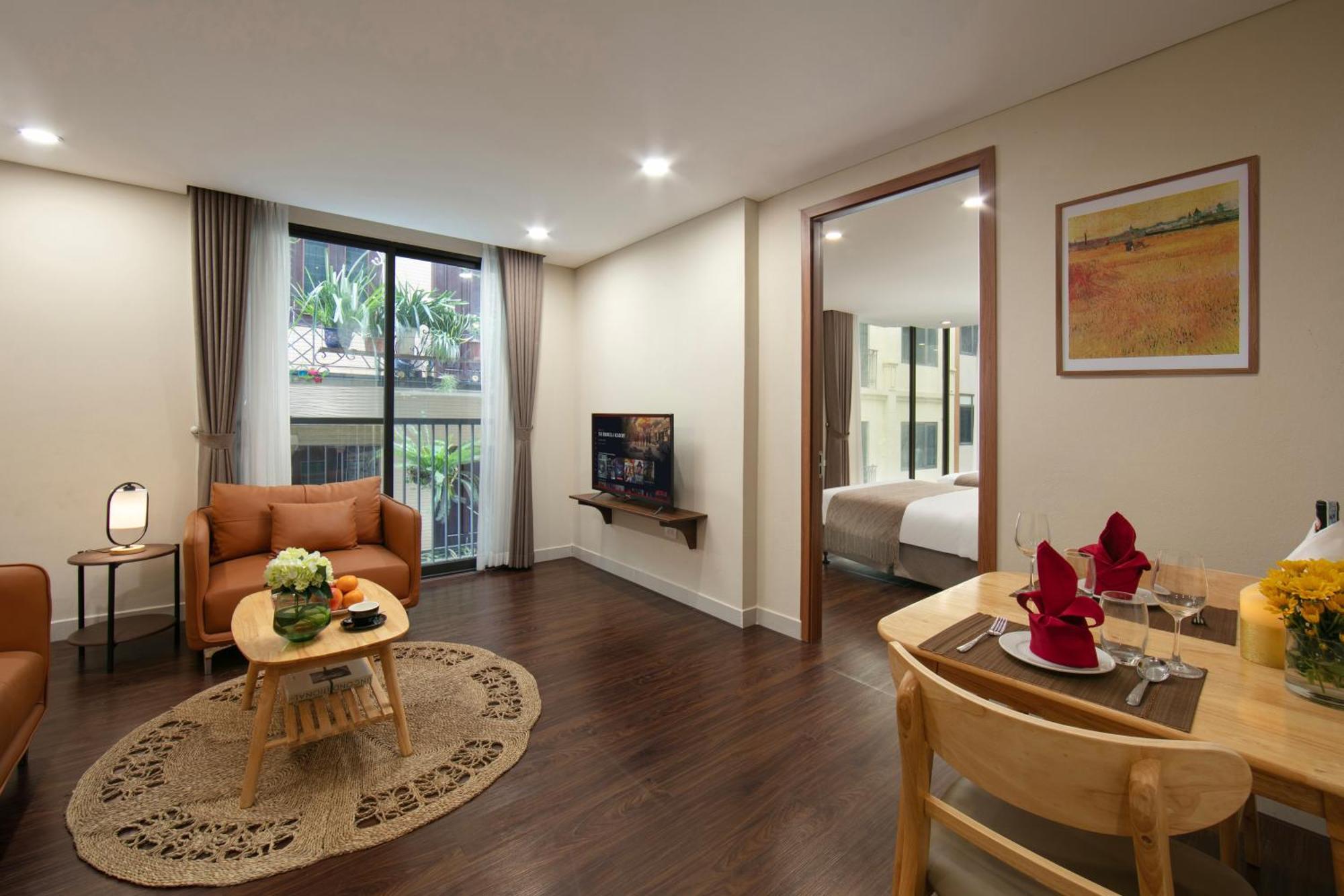 Hb Serviced Apartment - Lac Long Quan Hanoi Exterior photo